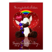 Gay / Lesbian Partner Valentine's Day Card - Cute