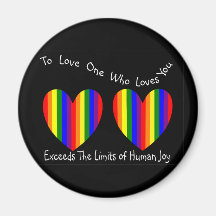 Gay/Lesbian Valentine Cards and Gifts Fridge Magnets