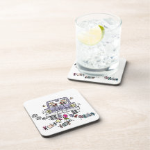 Gay Marriage Groom Just Married Drink Coasters