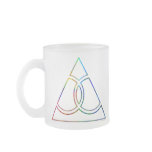 Gay Marriage Rainbow Wedding Rings Triangle mugs