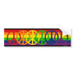 Gay Peace Bumper Sticker bumper stickers