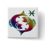 Gay Pisces Button