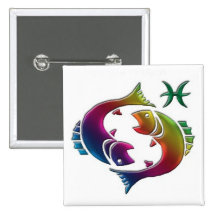 Gay Pisces Button