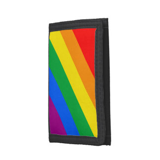 gay pride leather tri-fold wallets b52 bomber anola gay
