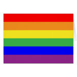 Gay Pride Flag Card