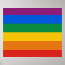 Gay Pride Flag / Rainbow Flag Poster
