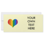 Gay Pride Heart rack cards