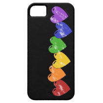 Gay Pride Hearts iPhone 5 Case casemate cases