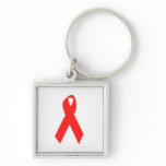 Gay Pride HIV ribbon Key Chain