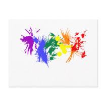 Gay Pride Paint Post Cards
