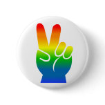 Gay Pride Peace button