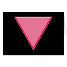 Gay Pride Pink Triangle Greeting Cards