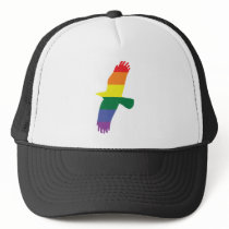 Gay Pride Rainbow Bird Hats