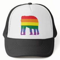 Gay Pride Rainbow Elephant Hat