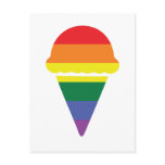 Gay Pride Rainbow Icecream postcards
