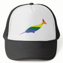 Gay Pride Rainbow Narwhal Hat