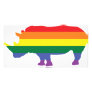 Gay Pride Rainbow Rhino Photo Card Template