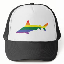 Gay Pride Rainbow Shark Hat