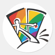 Gay Pride Round Sticker