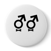 Gay Pride same sex male bw