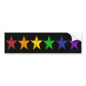 Gay Pride Stars 01 Bumper Sticker bumper stickers