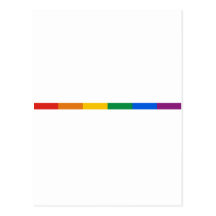 Gay Pride Stripe Postcard