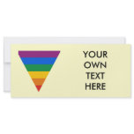Gay Pride Triangle rack cards