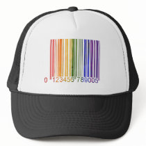 Gay Rainbow Barcode 2 Hat