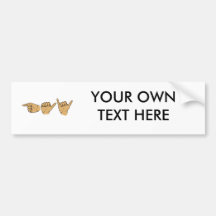 Gay Sign Language .png Bumper Sticker