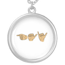 Gay Sign Language .png Custom Necklace