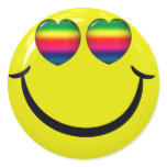 Gay Smiley Face Stickers