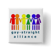 Gay Straight Aliiance Pinback Button