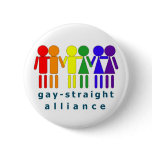 Gay Straight Alliance Button