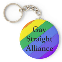 Gay Straight Alliance Keychain