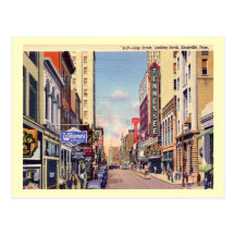 Gay Street, Knoxville, Tennessee Vintage Post Card