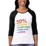 Gay Suicide - I refuse to be a statistic t-shirts