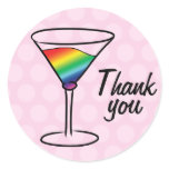 Gay-tini Thank You stickers