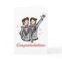 Gay Wedding Card (men) Customisable