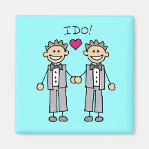 Gay Wedding Favours Magnet