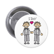 Gay Wedding Favours Pinback Button
