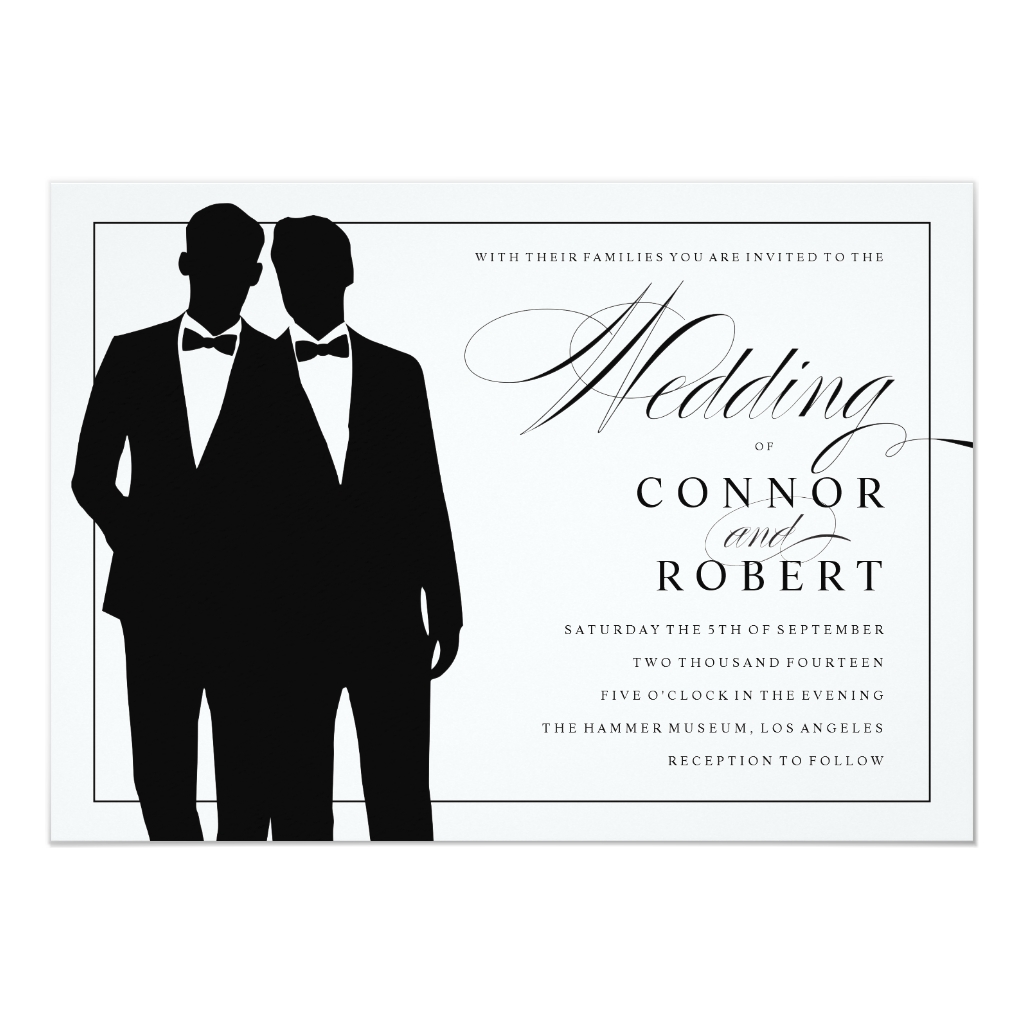 De boda Invitaciones de boda gay - Anuncios gay () De boda Invitaciones de boda gay - Anuncios gay ()