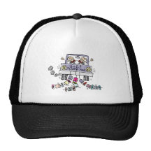 Gay Wedding Just Married Mesh Hats