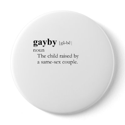 GAYBY PINBACK BUTTON by gay_pride