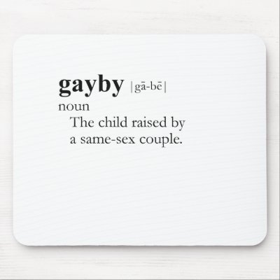 GAYBY (definition) Mouse Pad by gay_pride