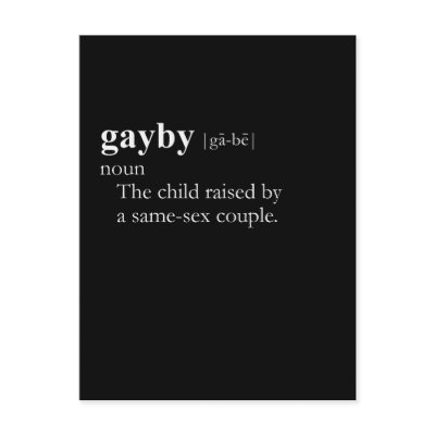 GAYBY (definition) Postcard by gay_pride