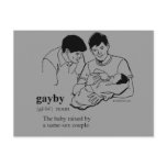GAYBY (Gay) postcards