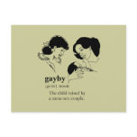 GAYBY (Lesbian) postcards
