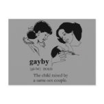 GAYBY (Lesbian) postcards