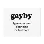 GAYBY postcards