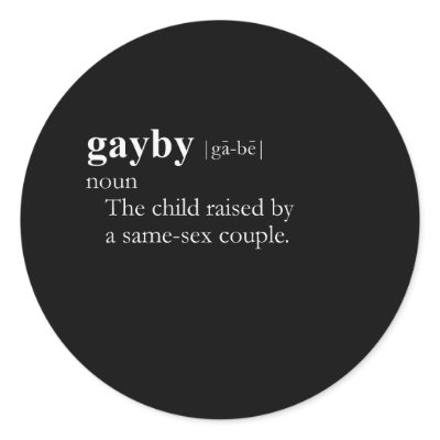 GAYBY T-SHIRT / Gay Slang T-shirt Stickers by gay_pride